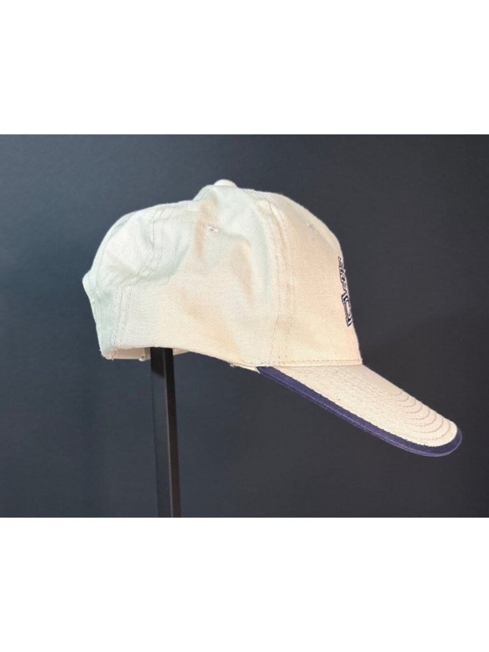 Signatures Men's Baseball Hat Cap Adjustable Cream Beige Navy #1 DAD Gifts OS - Picture 5 of 10